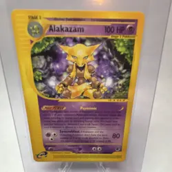 Pokemon Alakazam Expedition Base Set Rare 033/165 Stage 2 100 HP Card English - Image 1