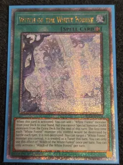 Yu-Gi-Oh 1x Witch Of The White Forest Quarter Century Secret Rare ALIN-EN058 - Image 1