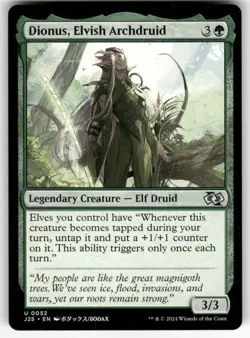 DIONUS, ELVISH ARCHDRUID (ANIME) #52 MTG FOUNDATIONS JUMPSTART - Image 1