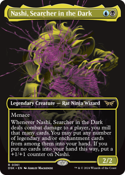 1x (361) Nashi, Searcher in the Dark - BORDERLESS Double Exposure MTG Duskmourn: - Image 1