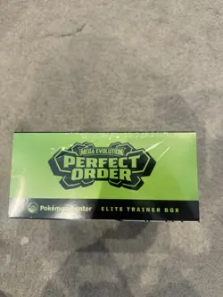 PokemonTCG Perfect Order Pokemon Center ETB New ripped seal on back. - Image 4