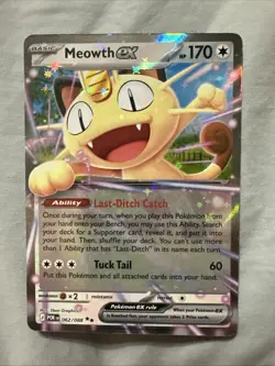 Pokemon TCG - Meowth Ex 062/088 Holo - Perfect Order NM - Image 1