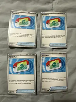 4x Poke Pad 081/088 x4 - NM Perfect Order Pokemon Playset ME03 - Image 1