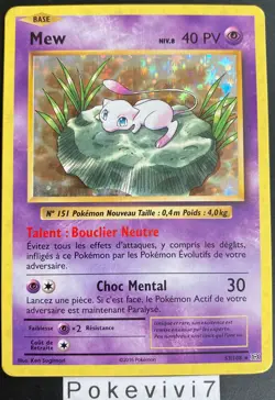 Carte Pokemon MEW 53/108 Holo XY12 Evolutions FR OCCASION - Image 1
