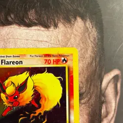 Pokemon Flareon 3/64 Jungle Holo MP Rare Unlimited - Image 3