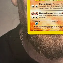 Pokemon Flareon 3/64 Jungle Holo MP Rare Unlimited - Image 5