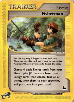 Fisherman 125/144 - Skyridge - Pokemon - MP - Image 1