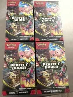 LOT OF 4-Pokemon TCG Perfect Order Booster Bundles Factory Sealed(Free Shipping) - Image 1