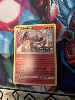Pokemon TCG Charizard SM158 Holo Promo Team Up Stamped - Image 1