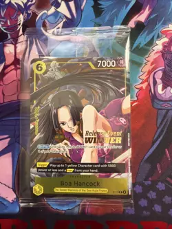 One Piece Boa Hancock Release Event Winner P-115 Sealed Holo Stamp NM - Image 1