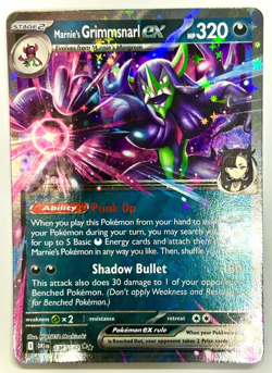 Marnies Grimmsnarl ex Ultra Rare Destined Rivals NM, 136/182 Pokemon Card - Image 1