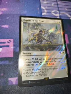 Deploy to the Front Surge Foil - Warhammer 40K Commander - Near Mint - MTG Card - Image 1