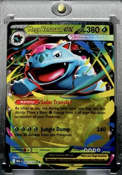 Venusaur MEGA EX RARE HOLO REFRACTOR FOIL POKEMON CARD POKEMON TCG MINT - Image 4