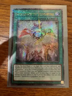 Spellbook of Judgment (Quarter Century Secret Rare) RA01-EN054 Card English NM - Image 1