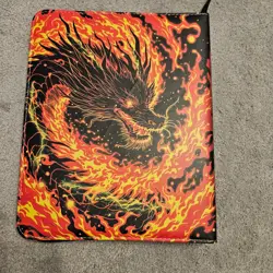 TCGGuard Fire & Ice Dragon 9 Pocket Trading Card Binder 900 Card Capacity 50 Pg - Image 3