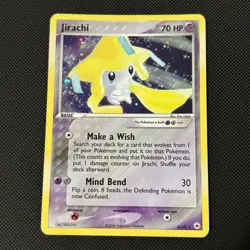 2004 Jirachi Hidden Legends Holo Rare #8/101 Pokemon Card *MP/HP* - Image 1