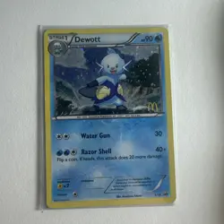 Pokemon TCG McDonald's Promo - Dewott #5/12 - Stamped Promo Holo Card - Image 1