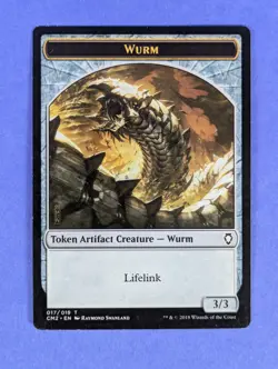 MTG Magic: Commander Anthology Volume II Tokens: Wurm #017/019 Token - LP - Image 1