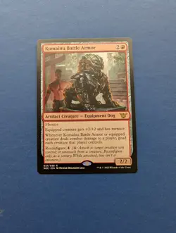 MTG Komainu Battle Armor: Kamigawa Neon Dynasty Commander #21 – NM-MT - Image 1