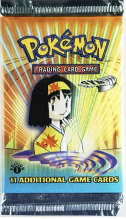 HEAVY WEIGHT! Pokemon 1st Edition Gym Heroes Booster Pack - Erika - Sealed - Image 1