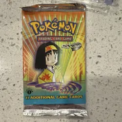 HEAVY WEIGHT! Pokemon 1st Edition Gym Heroes Booster Pack - Erika - Sealed - Image 2