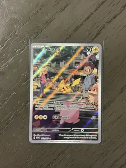 Pokemon TCG Pikachu Scarlet & Violet 151 Illustration Rare Holo 173/165 - Image 1
