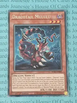 JUSH-EN005 Dracotail Mululu Collectors Rare Yu-Gi-Oh Card 1st Edition New - Image 1