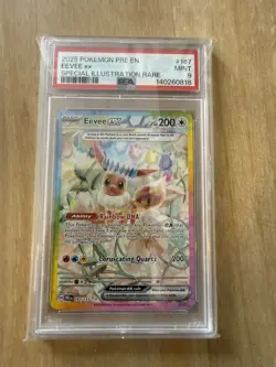 2025 Pokemon EEVEE EX 167/131 Prismatic Evolutions PRE EN SIR Holo English PSA 9 - Image 1