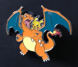 Charizard Pikachu Pokemon Pin Badge 2021 Celebrations UPC Ultra Premium Collect - Image 1