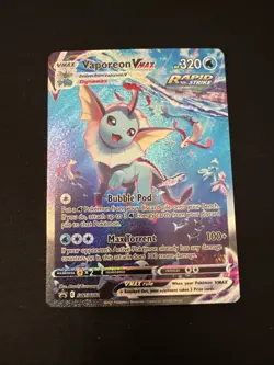 Pokemon TCG Vaporeon VMAX SWSH182 Sword & Shield Black Star Promo Holo NM - Image 1