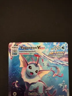 Pokemon TCG Vaporeon VMAX SWSH182 Sword & Shield Black Star Promo Holo NM - Image 2