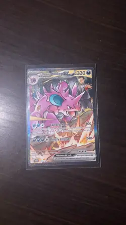 Pokemon Team Rockets Nidoking EX TCG Card 233/182 Destined Rivals - Image 1