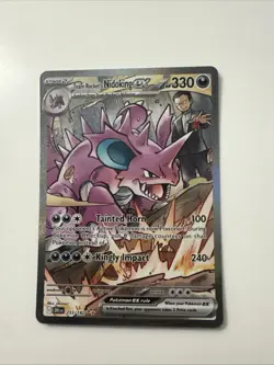 Pokemon TCG Team Rockets Nidoking EX 233/182 Sir Destined Rivals - Image 1