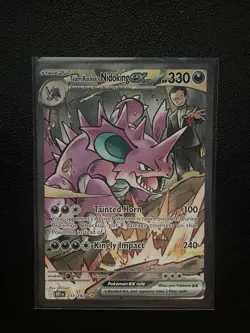 Pokemon TCG Team Rockets Nidoking EX 233/182 Sir Destined Rivals - Image 1