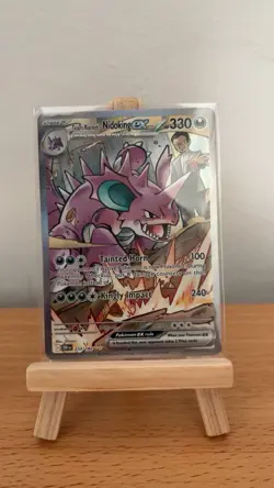Pokemon TCG Team Rockets Nidoking EX 233/182 Destined Rivals Near Mint Condition - Image 1
