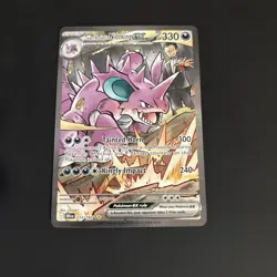 Pokemon TCG Team Rockets Nidoking EX 233/182 Destined Rivals Mint Condition - Image 1
