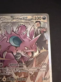 Pokemon TCG Team Rockets Nidoking EX 233/182 Destined Rivals - Image 3