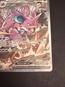 Pokemon TCG Team Rockets Nidoking EX 233/182 Destined Rivals - Image 5