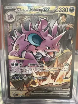 Pokemon TCG Team Rockets Nidoking EX 233/182 Destined Rivals - Image 1