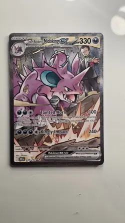 Pokemon TCG Team Rockets Nidoking EX 233/182 Destined Rivals - Image 1