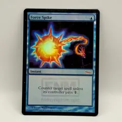 Magic The Gathering Force Spike FNM Promo Foil DCI 2007 Blue Instant MTG Card - Image 2
