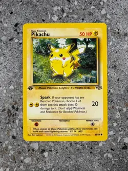 Pokemon TCG Cards 1st Edition Pikachu 60/64 Jungle EXC - Image 1