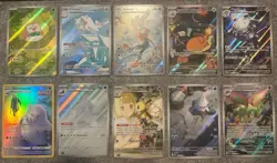Pokemon TCG Illustration Rare Lot of 12 Near Mint Cards (S&V, Mega, SwSh) - Image 1