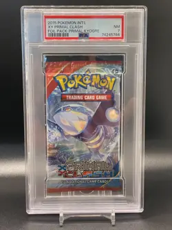 Pokemon XY Primal Clash Primal Kyogre Factory Sealed Booster Pack PSA 7 Card TCG - Image 1