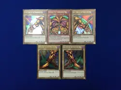 Yu-Gi-Oh Complete Exodia the Forbidden One 5-Card Set PGL2 + Extra Bonus - Image 1