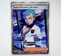 Team Rocket's Archer 223/182 Destined Rivals Full Art Pokemon Card - Image 1