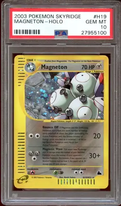 PSA 10 GEM MINT Magneton H19/H32 HOLO RARE Skyridge Pokemon Card - Image 1