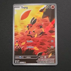 Pokemon Tepig Illustration Rare Sv: White Flare 096/086 Holo Basic 70 HP 2025 - Image 1