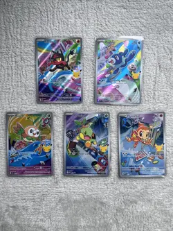Pokemon TCG First Partner Illustration Collection BUNDLE | 5/9 Cards - Image 1