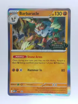 Barbaracle 065 Perfect Order Stamped Promo Pokemon card - Image 1